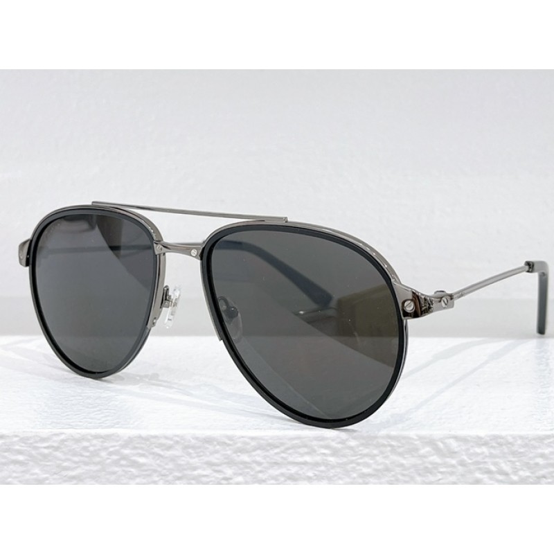 Cartier CT0325S Sunglasses In Gunmetal Gray