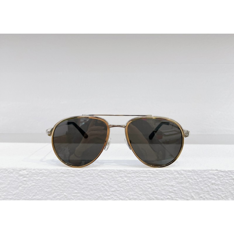 Cartier CT0325S Sunglasses In Silver Gold Gray