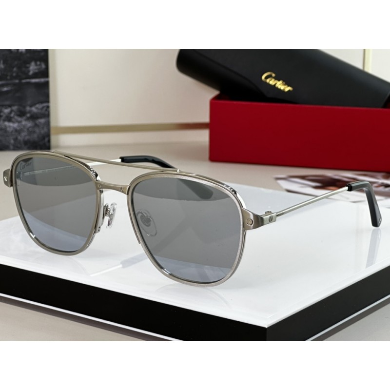 Cartier CT0326S Sunglasses In Silver Mercury