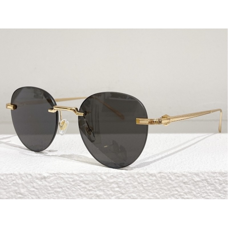 Cartier CT0331S Sunglasses In Gold Gray