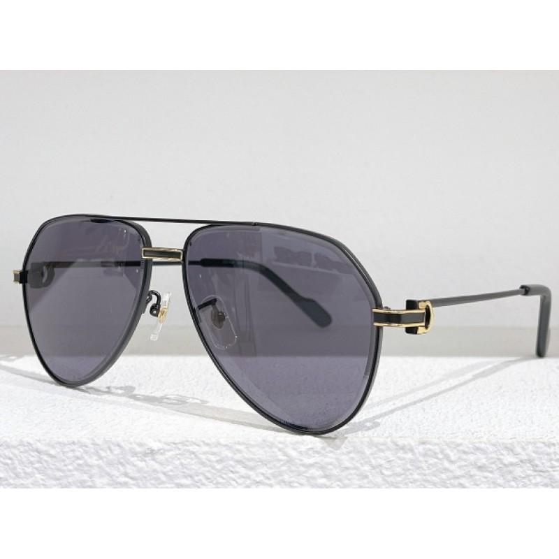 Cartier CT0334S Sunglasses In Black Gray