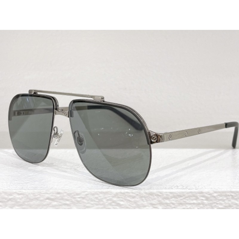 Cartier CT0353S Sunglasses In Gunmetal Gray