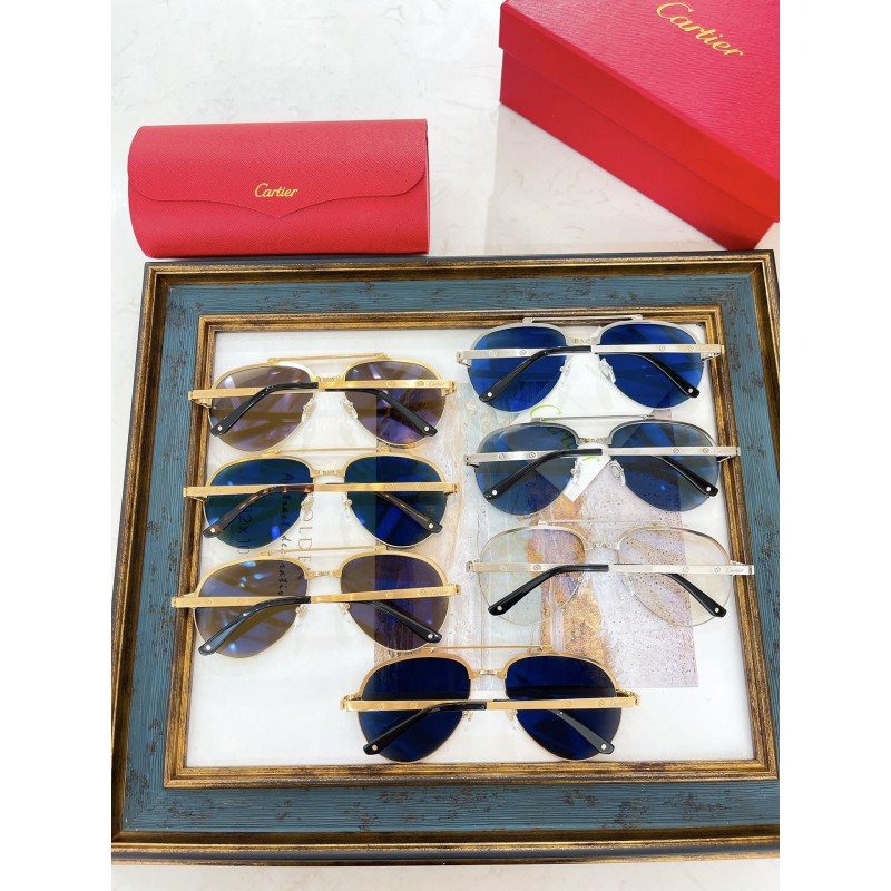 Cartier CT0354S Sunglasses In Gold Coated Gold