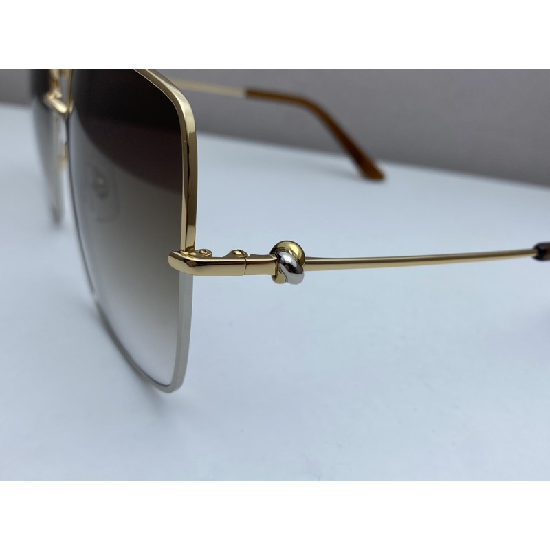 Cartier CT0361S Sunglasses In Gold Gradient Tan
