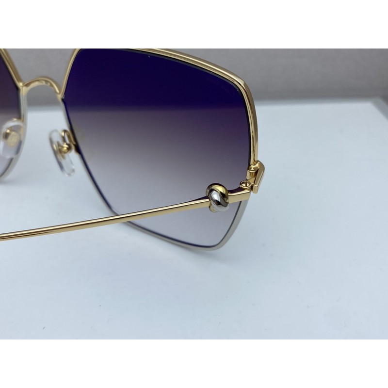 Cartier CT0361S Sunglasses In Gold Gradient Tan