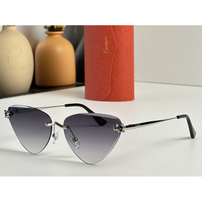 Cartier CT0399S Sunglasses In Gold Gray