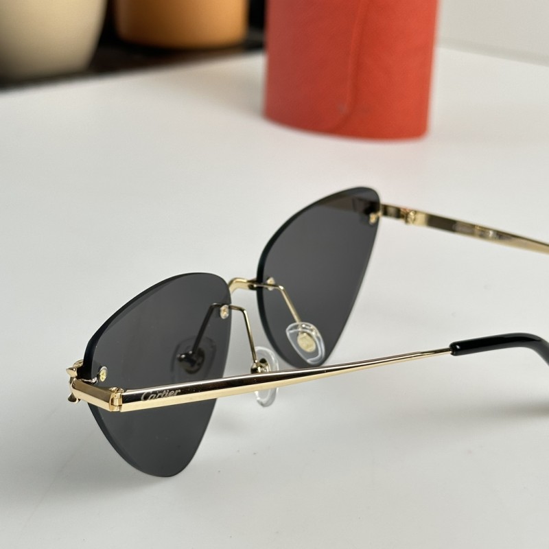 Cartier CT0399S Sunglasses In Silver Gradient Gray