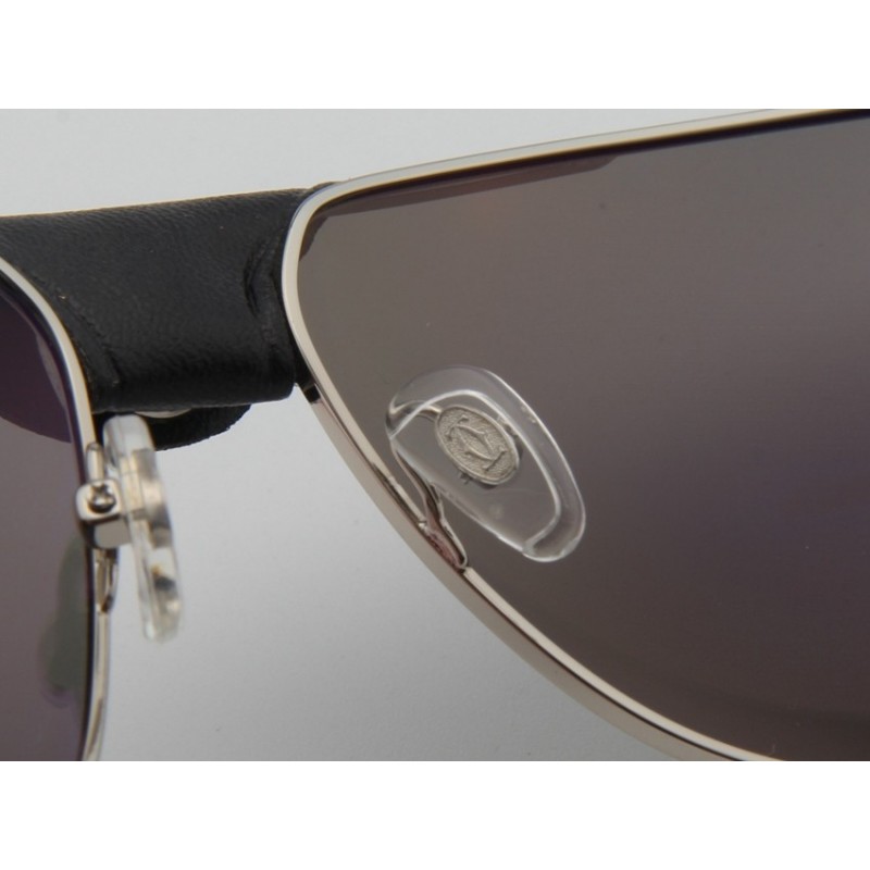 Cartier ESW00276 Sunglasses In Black Silver