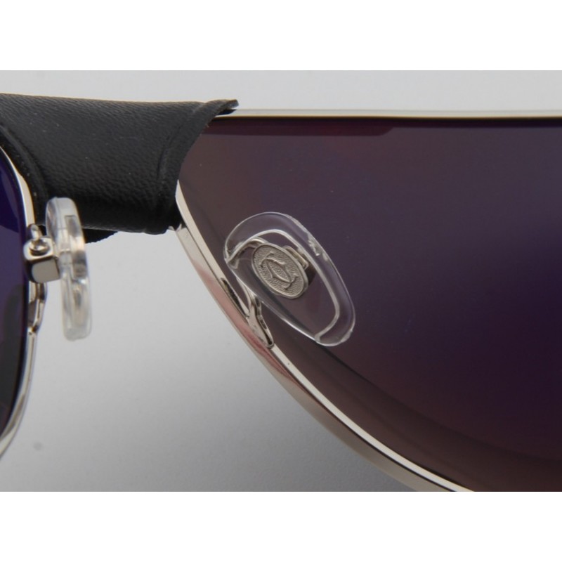 Cartier ESW00275 Sunglasses In Black Silver