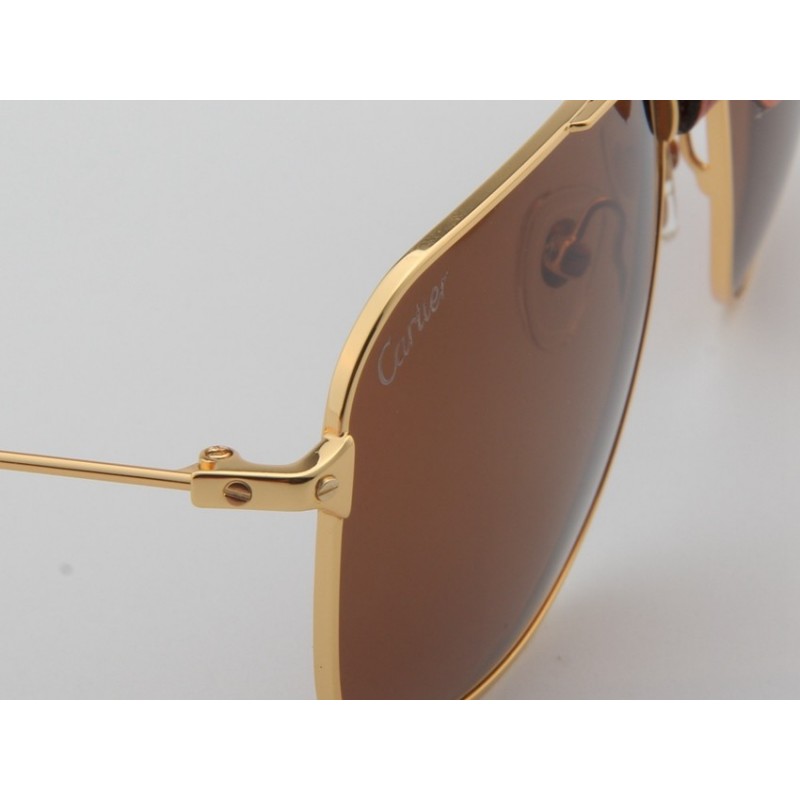 Cartier ESW00275 Sunglasses In Gold