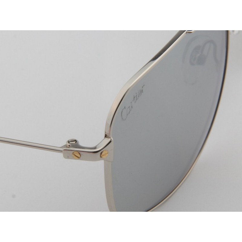 Cartier ESW00275 Sunglasses In Silver