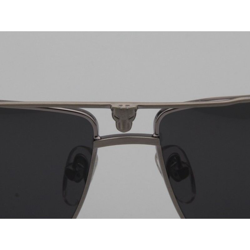 Cartier T8201018 Wooden Sunglasses In Black Silver