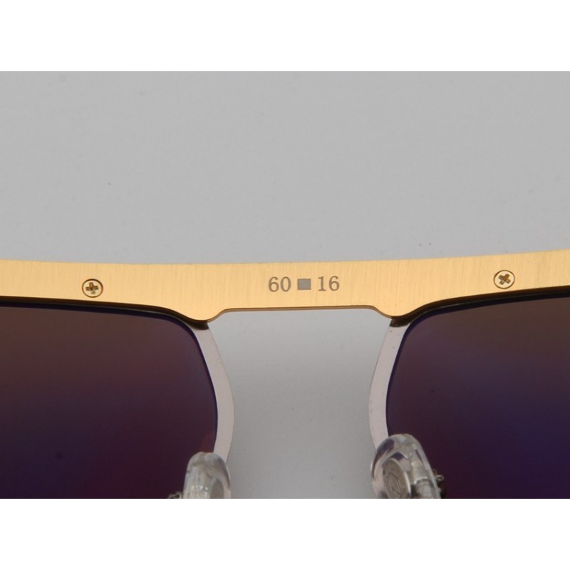 Cartier ESW00318 Sunglasses In Coffee Gold