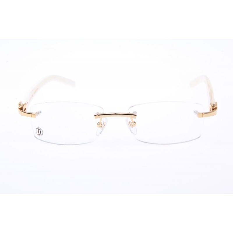 Cartier 3524012 White Buffalo Eyeglasses In Gold