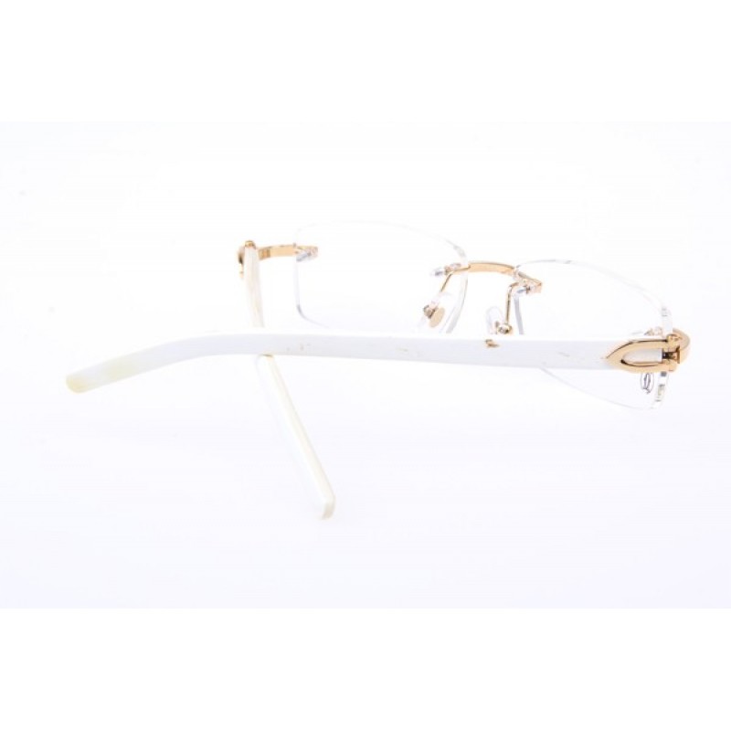 Cartier 3524012 White Buffalo Eyeglasses In Gold