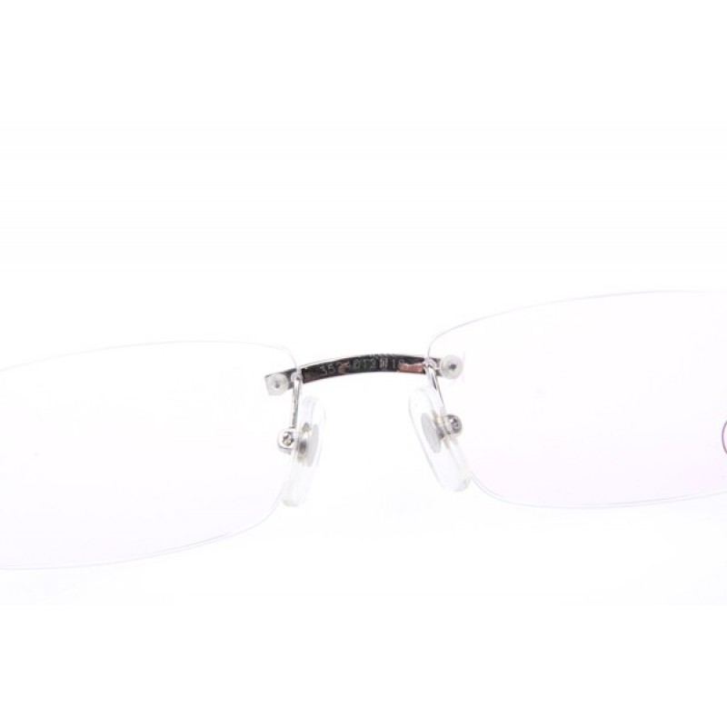 Cartier 3524012 Wood Eyeglasses In Silver