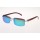 Cartier 3524012 Wood Sunglasses In Silver Blue Flash