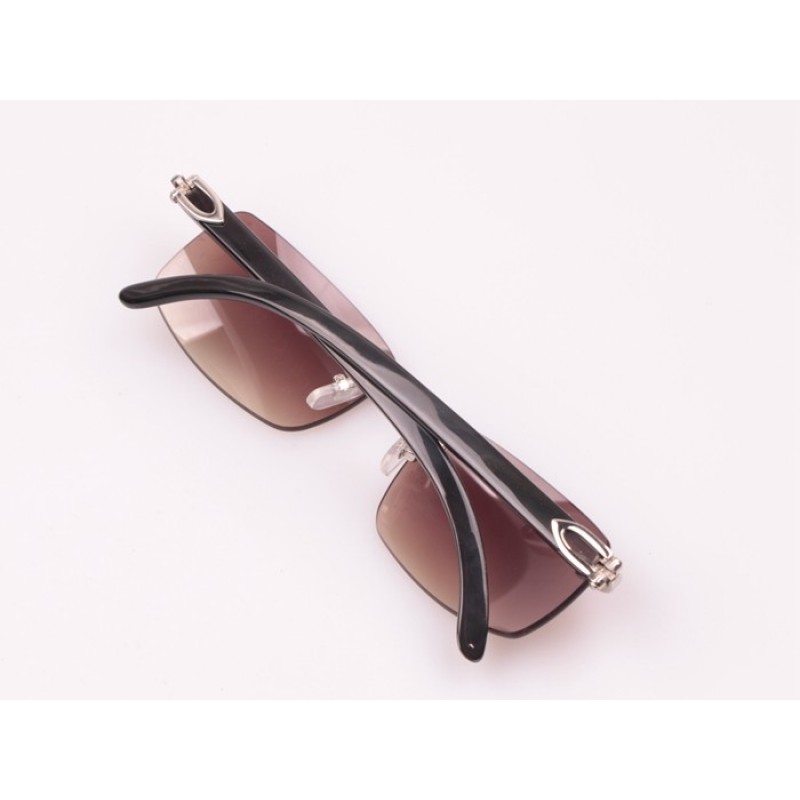 Cartier 3524012 Black Buffalo In Silver Brown Big logo