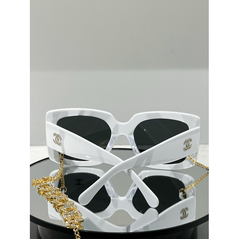 Chanel CH5430 Sunglasses In White Gray B