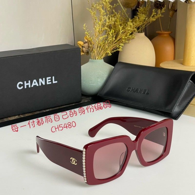 Chanel CH5480 Sunglasses In Red