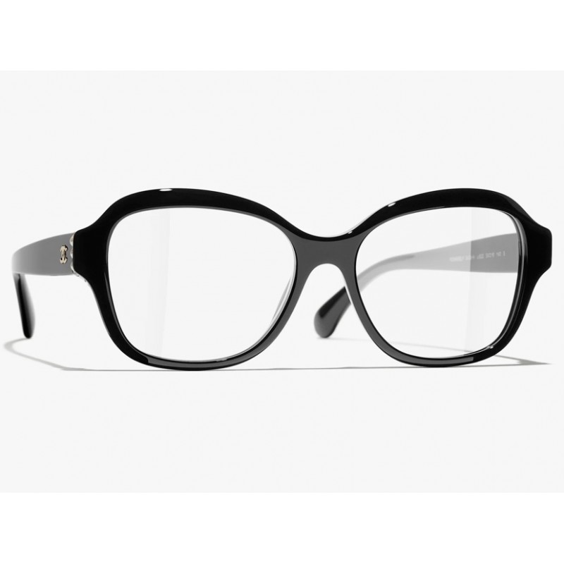 Chanel CH3439 Eyeglasses In Black Gold