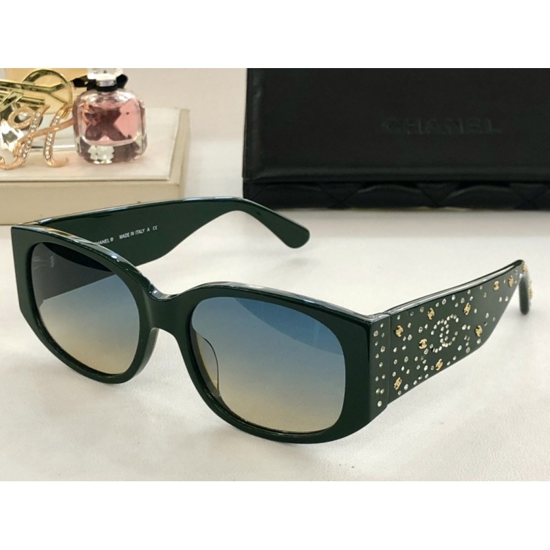 Chanel CH5743 Sunglasses In Green