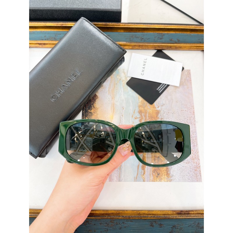 Chanel CH5743 Sunglasses In Green