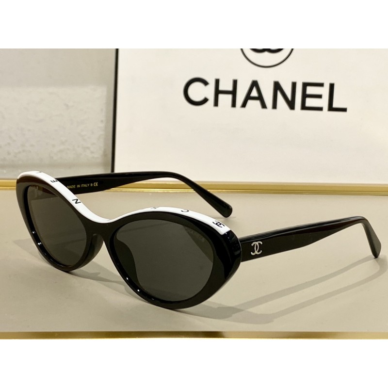 Chanel CH5416 Sunglasses In black and white gray