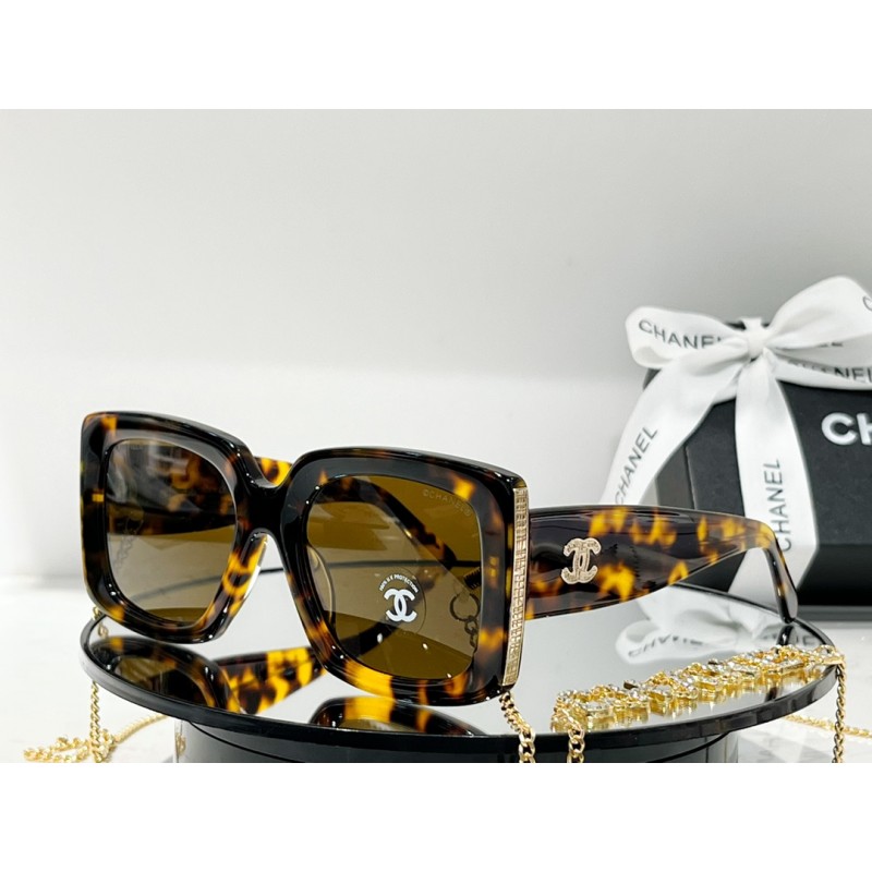 Chanel CH5430 Sunglasses In Tortoiseshell Brown