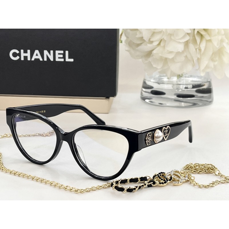 Chanel CH3436 Eyeglasses In Black Silver
