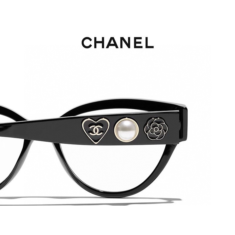 Chanel CH3436 Eyeglasses In Black Silver