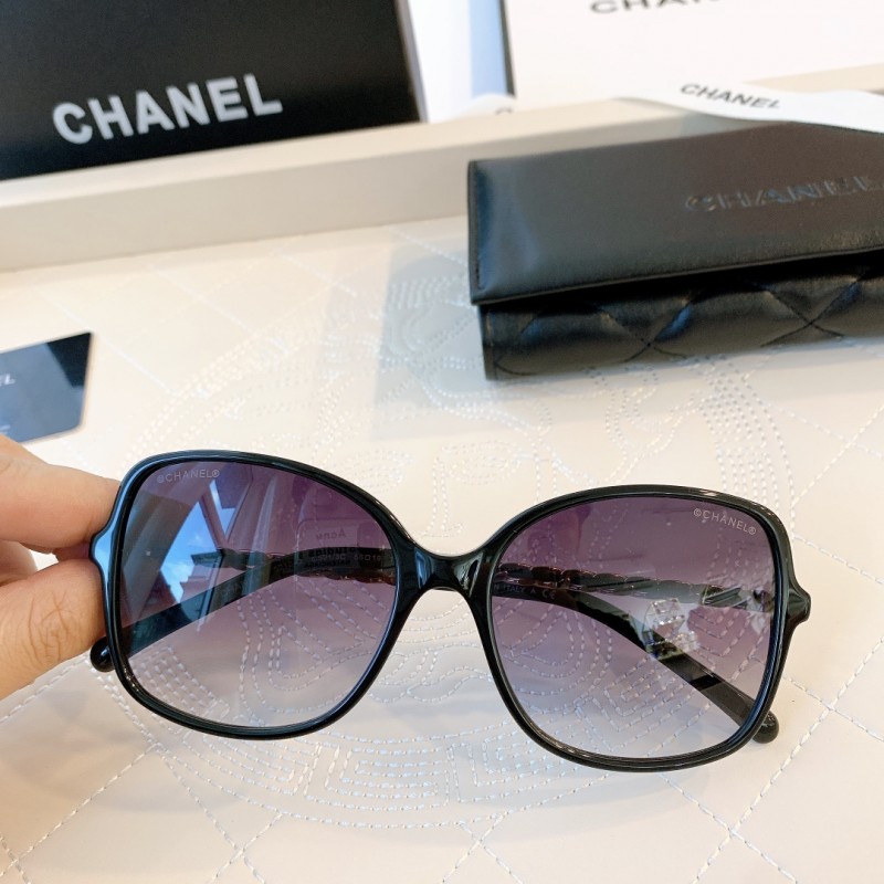 Chanel CH5210 Sunglasses In Black Gradient Gray