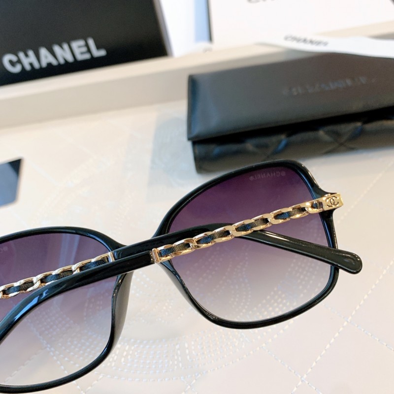 Chanel CH5210 Sunglasses In Black Gradient Gray