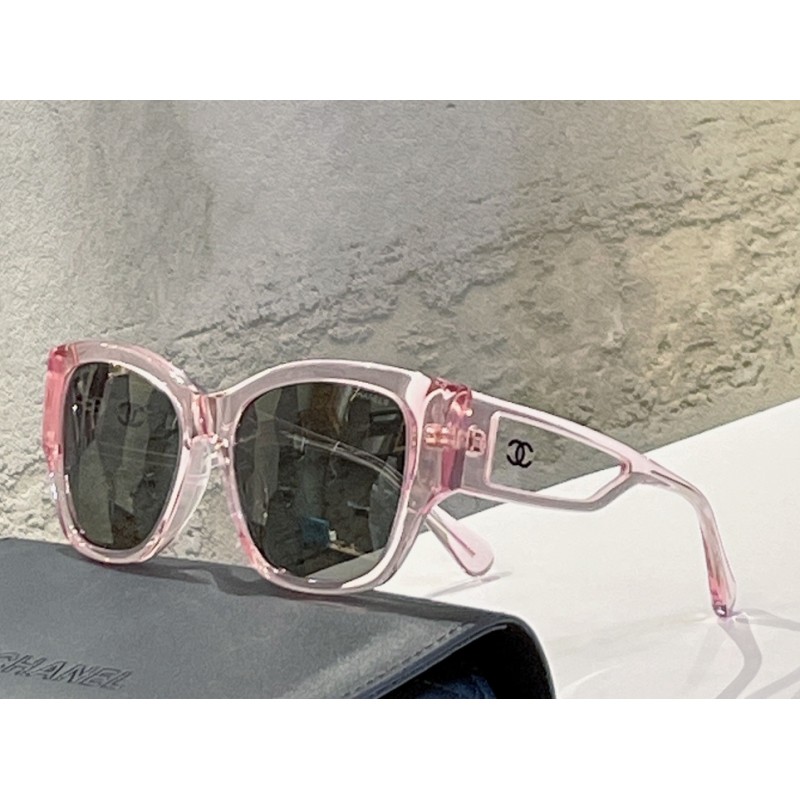 Chanel CH5429 Sunglasses In Transparent Pink