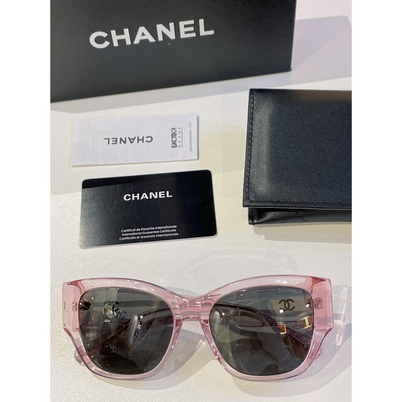 Chanel CH5429 Sunglasses In Transparent Pink