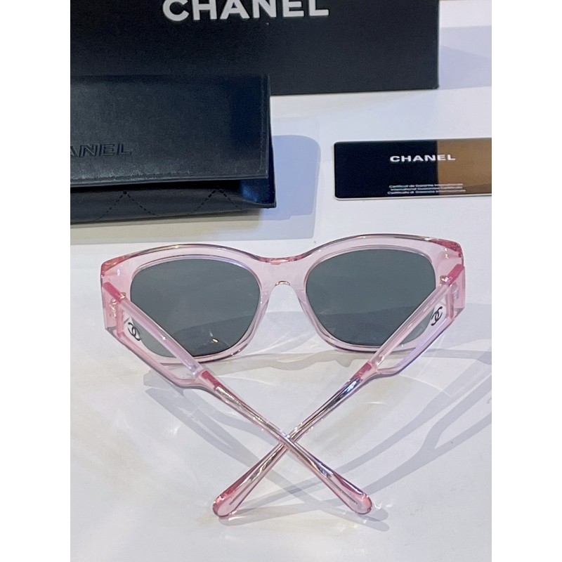 Chanel CH5429 Sunglasses In Transparent Pink