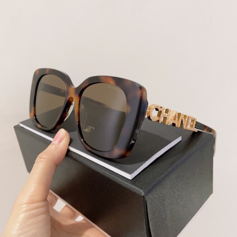 Chanel CH5422 Sunglasses In Tortoiseshell Brown