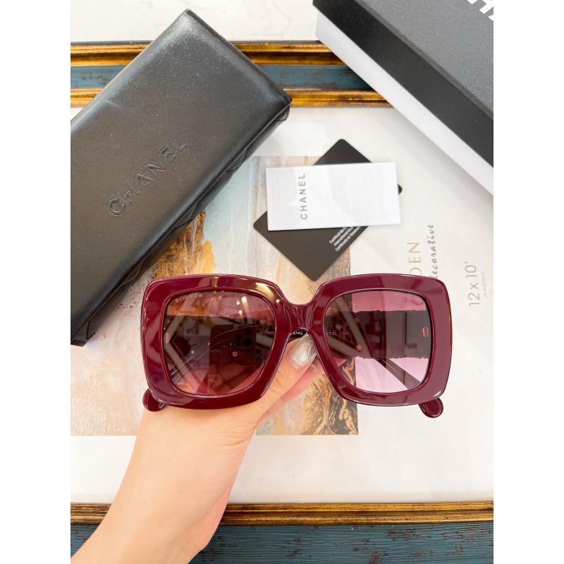 Chanel CH5474 Sunglasses In wine red