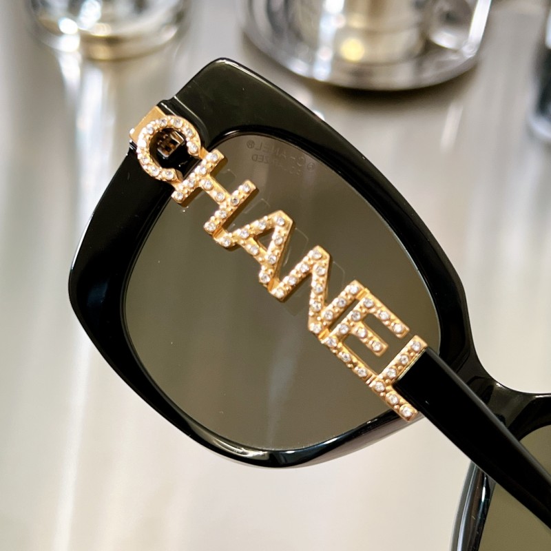 Chanel CH5422 Sunglasses In Black Gold