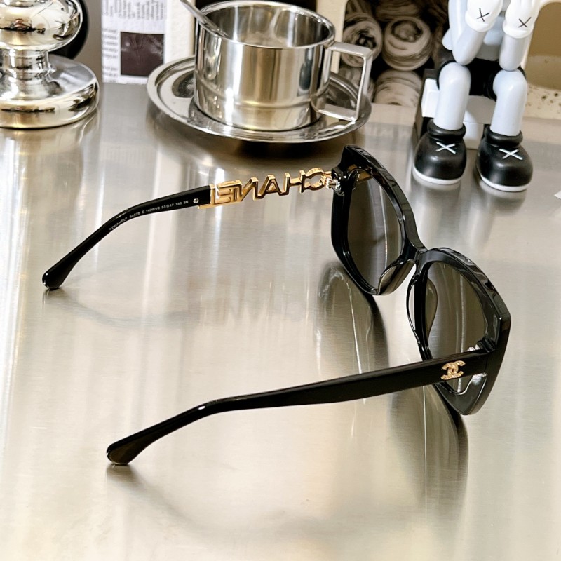 Chanel CH5422 Sunglasses In Black Gold