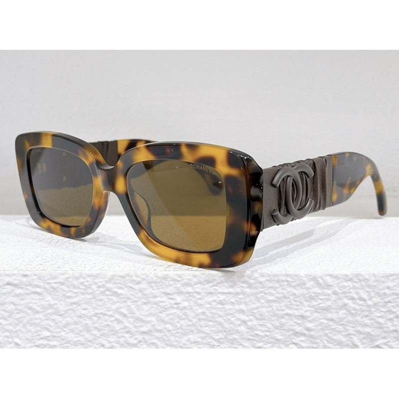 Chanel CH5473 Sunglasses In Tortoiseshell Gray
