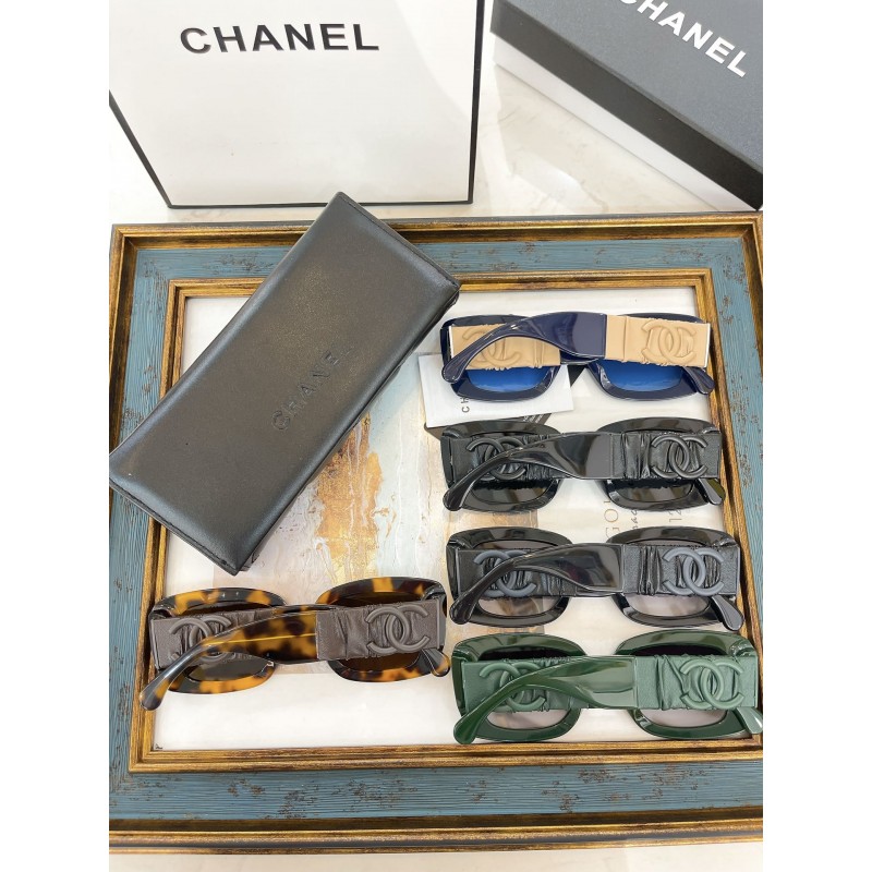 Chanel CH5473 Sunglasses In Tortoiseshell Gray