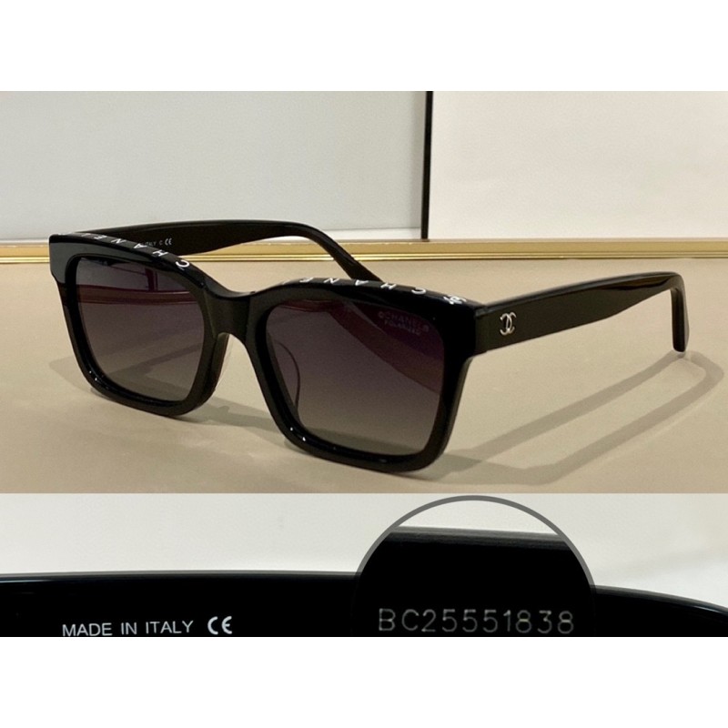 Chanel CH5417 Sunglasses In Black Gradient Gray