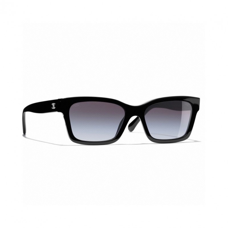 Chanel CH5417 Sunglasses In Black Gradient Gray