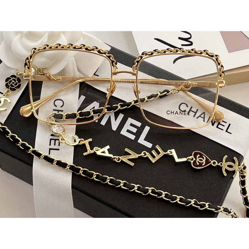 Chanel CH2206Q Eyeglasses In Black Gold