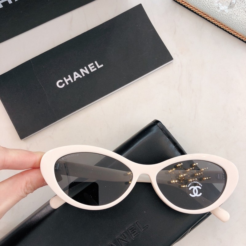 Chanel CH5416 Sunglasses In Milky White