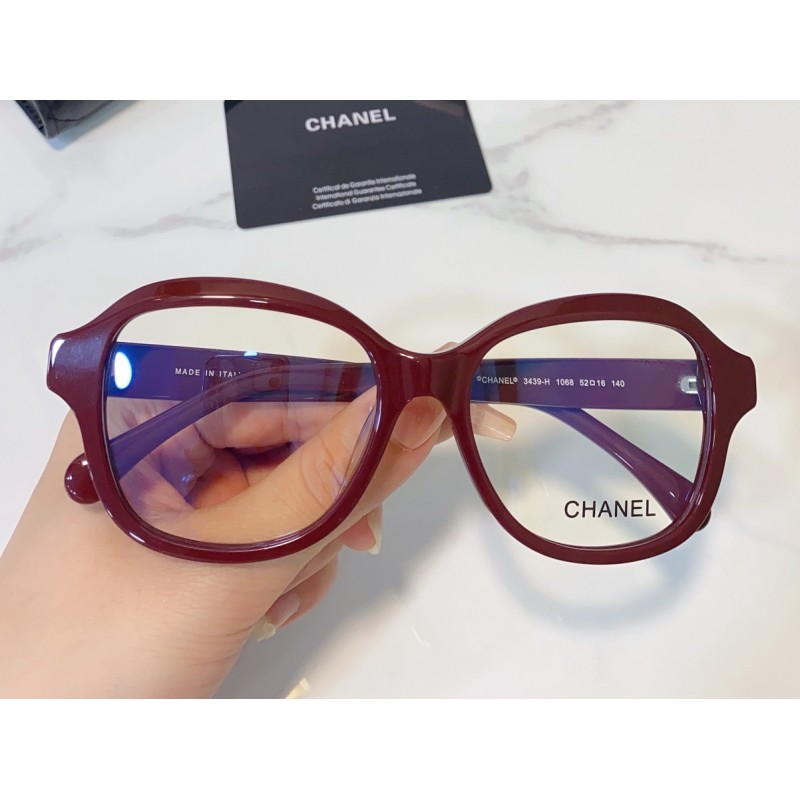 Chanel CH3439 Eyeglasses In Burgundy
