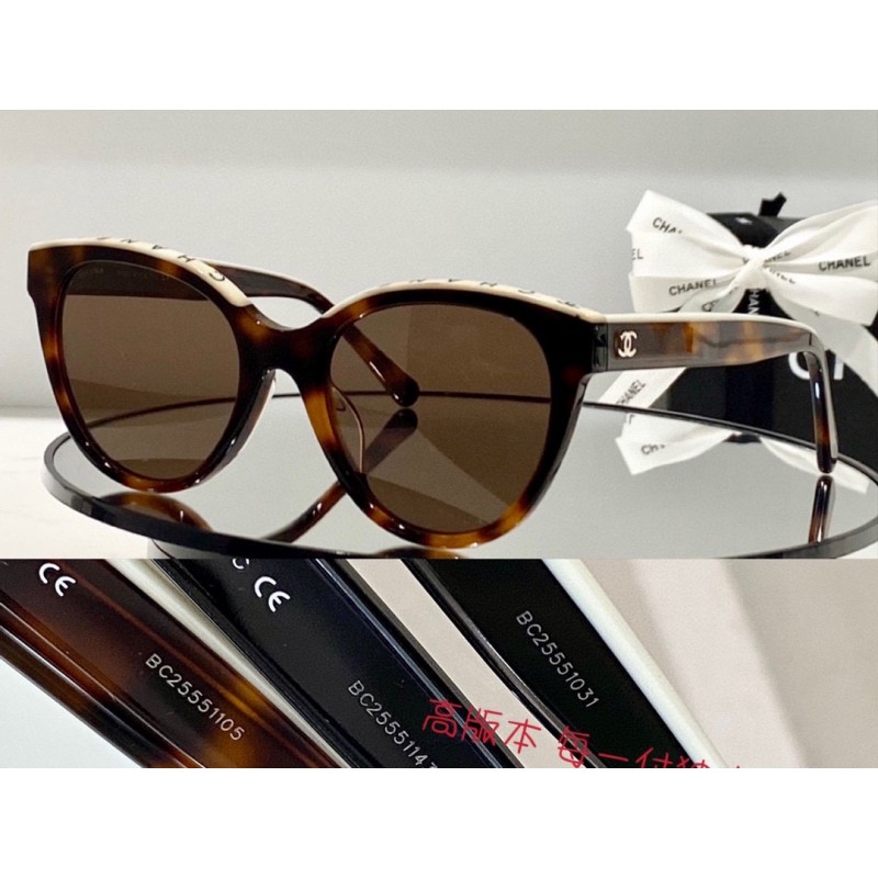 Chanel CH5414 Sunglasses In Tortoiseshell White Ta...