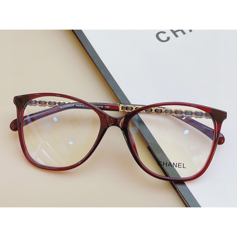 Chanel CH3408Q Eyeglssses In Red Gold