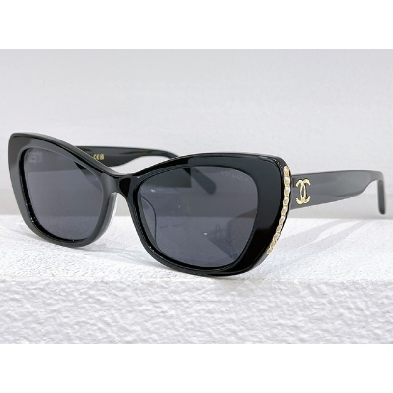 Chanel CH5480 Sunglasses In Black Gray